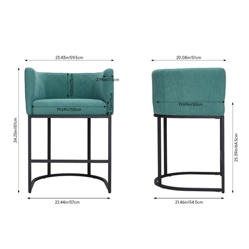 Set tub chairs chenille - of,