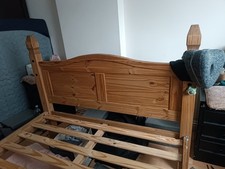 Solid Pine Wooden Bed Frame double