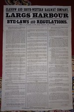 Genuine Largs Harbour  Company Bye- laws and Regulations Sealed 19th July 1904