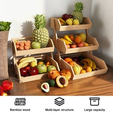2/3 Tier Bamboo Fruit Basket