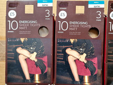 9 Pairs  10 Denier Sheer M&S