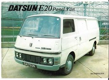 Datsun Nissan E20 Urvan 1979-81 UK Market Foldout Sales Brochure