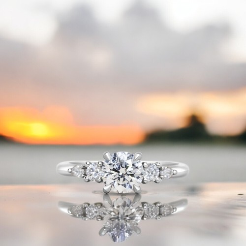 Diamond ring wedding - ring, lab