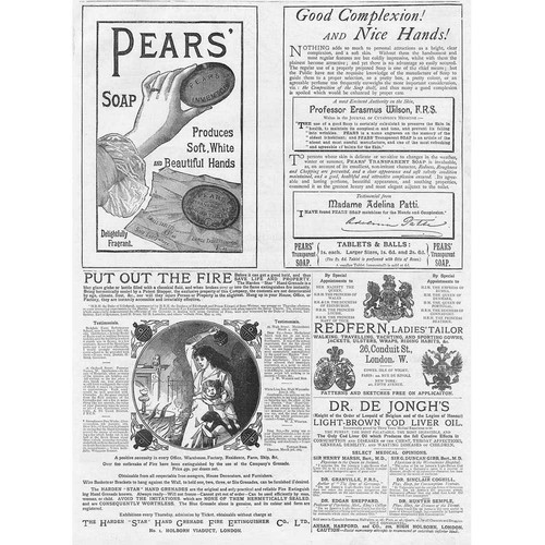 Victorian adverts fire - victorian, adverts;