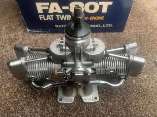 Saito engine 80t flat - engine, fa-80t