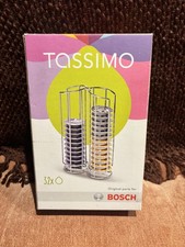 Tassimo Bosch Chrome T-Disc Coffee Pod Holder 32x Capacity BNIB Gift
