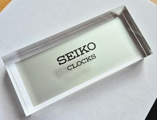 Seiko clocks display stand - seiko, clocks,
