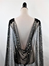 Black Bridal Wedding Shoulder