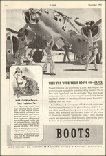 1944 WW2 AD BOOTS Self Locking