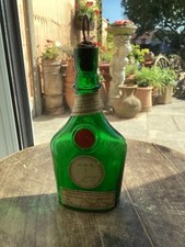 Vintage small D.O.M Benedictine Liquor green bottle