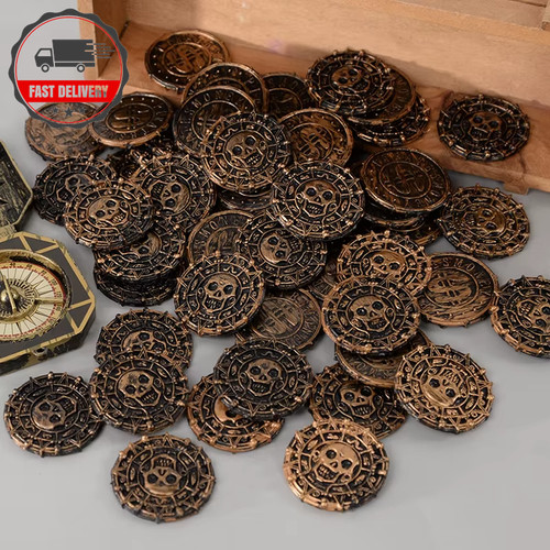 50pcs pirate coins 8cm - 10-50pcs,