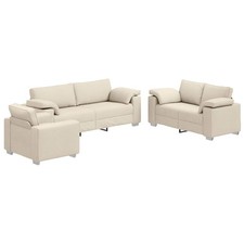 Sofa 2 pcs Fabric Modern Indoor Living Room Couch 2-Seater 3-Seater Set  vidaXL