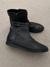Zara Girls Black Leather Boots