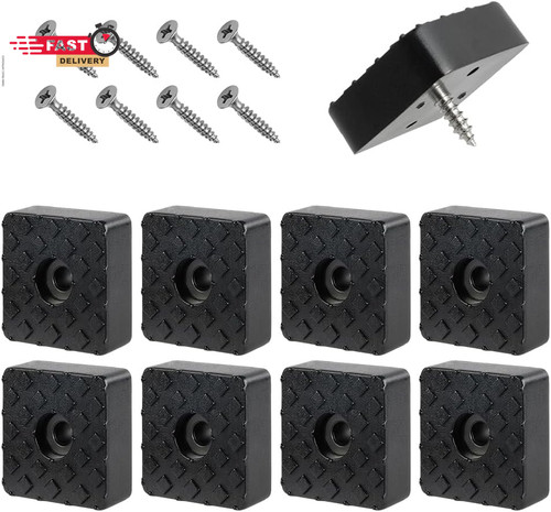 8pcs screw rubber feet - screw-on,