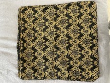 English Country Homes Cushion Covers x 2 ~ Black & Gold 