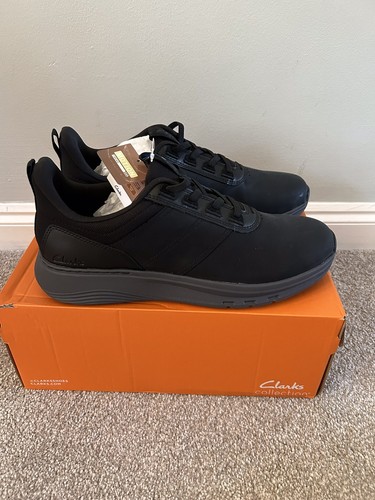 Clarks black motion trek - black, lx