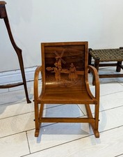 German Bauhaus 1950s Children's Bentwood Rocking Chair Postage Available 