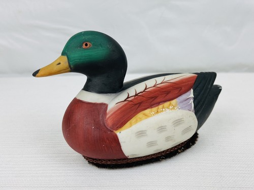 Vintage ceramic mallard duck - vintage,
