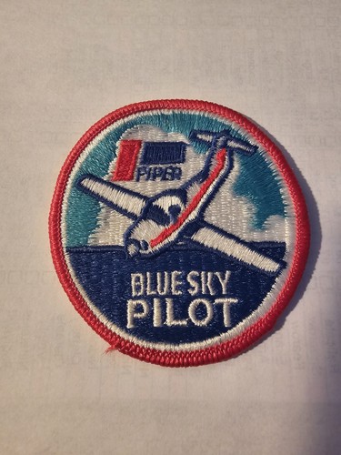Piper aircraft blue - blue, pilot