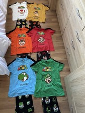 Kids Mario Pyjamas 10-11 Years 6 Pairs