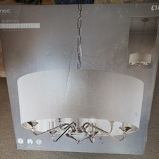 Next Pale Grey Burford 6 Light