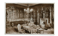 The Oak Room, Conishead Priory, Ulverston, Cumbria, RP Postcard.