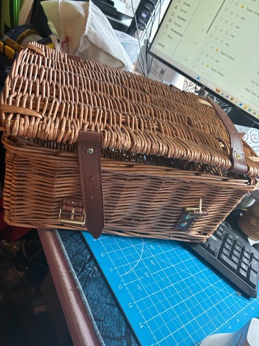 Wicker woven picnic - wicker, hamper