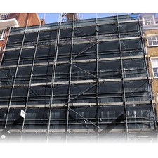 3M X 20M BLACK SCAFFOLD DEBRIS