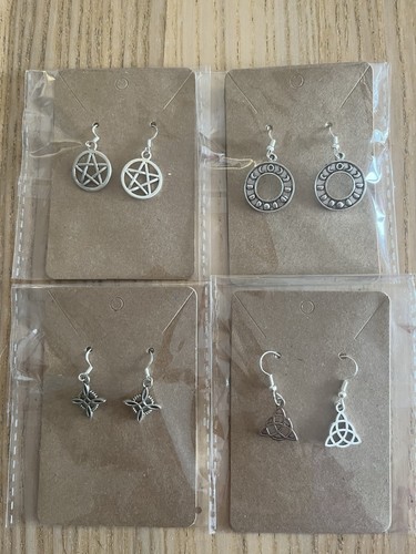 Pagan wiccan earrings set 4 - pagan,