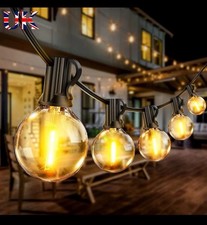 Led Fairy String Lights Outdoor Mains Powered Garden Globe LED G40 18+2 Bulbs