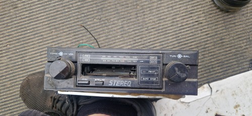 Vintage car cassette player - vintage,