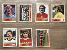 7 Panini Football Stickers Europa 80