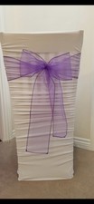 75 X Organza Sashes Chair  BOWS Wedding Party