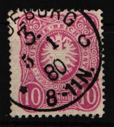 German reich stamped - 33, b