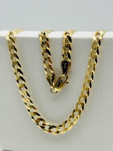 Solid 9ct yellow gold 5mm - gold, curb