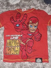 Red Marvel Iron Man T-shirt