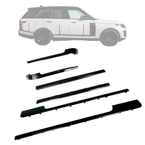 Black door trim moulding - black, fits