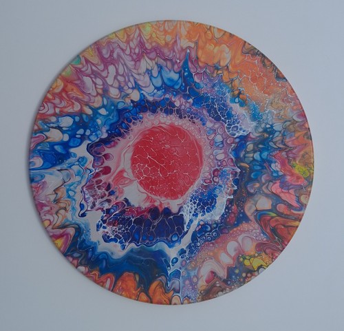 Handmade painting fluid art - painting,