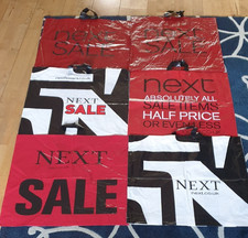 6 large next used plastic