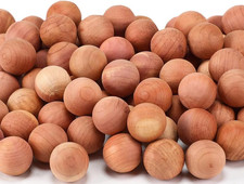 50Pcs Cedar Wood Moth Repellent Balls, 100% Organic Natural Aromatic Cedar Ba...