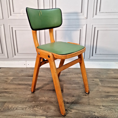 Vintage school chair plywood - vintage,