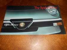 1983 ALFA ROMEO SPIDER VELOCE BROCHURE / 16 Page (Plus Foldouts) '83 CATALOG