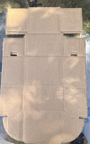 Cardboard box smash - box, proof