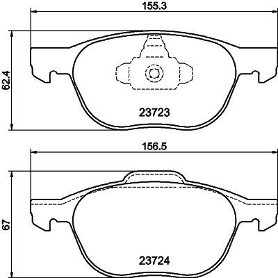 Mintex front brake - mintex, pad