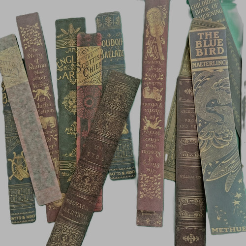 Vintage literary stickers 5 - x,