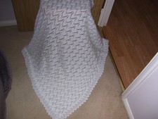 NEW HANDKNITTED BABY SHAWL