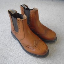 Rydale Brogue Market Boots Brown Leather Chelsea Men's UK Size 6 Free UK P+P