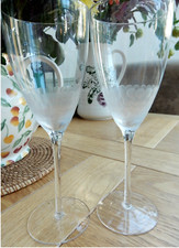 Murano Pair Wine Glasses 9