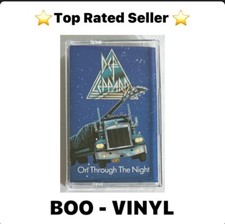 Def Leppard - On Through The Night - Cassette Tape Paper Label Ex / M Condition