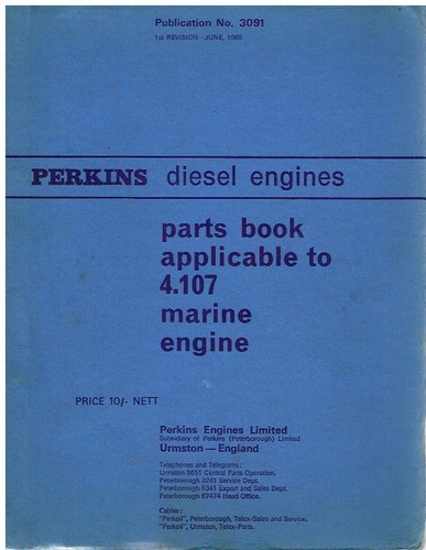Perkins 107 marine diesel - perkins, 4.107